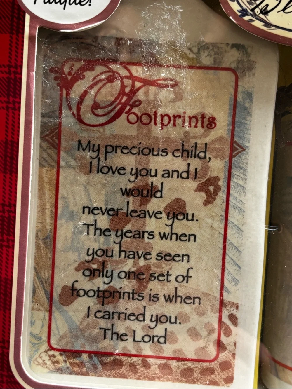 ‘Footprints’  Plaque & Mug Gift Set